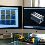 금형설계기능사 자격증으로 가능한 창업 아이디어 - Photorealistic small-business mold design studio in Valencia, Spain, a skilled entrepreneur reviewin...